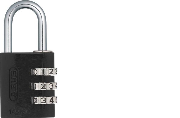 ABUS Vorhängeschloss ABUS 145/30 schwarz, 1 St.
