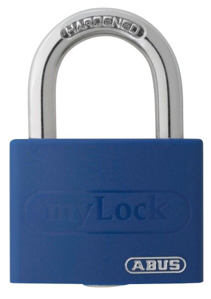 ABUS Vorhängeschloss myLock T65AL/40 blau, 1 St.