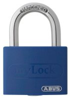 ABUS Vorhängeschloss myLock T65AL/40 blau, 1 St.