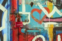 ABUS Vorhängeschloss myLock T65AL/40 rot, 1 St.