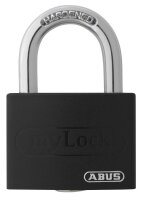 ABUS Vorhängeschloss myLock T65AL/40 schwarz, 1 St.