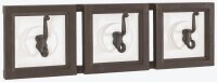 HAKU Möbel Wandgarderobe 18321 braun Holz 3 Haken...