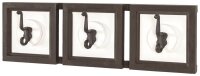 HAKU Möbel Wandgarderobe 18321 braun Holz 3 Haken...