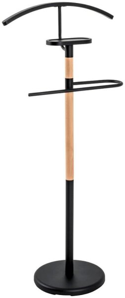 HAKU Möbel Herrendiener 21552 schwarz Metall 47,0 x 112,0 cm, 1 St.