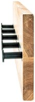 HAKU Möbel Wandgarderobe 22314 braun Holz 5 Haken 60,0 x 15,0 cm, 1 St.