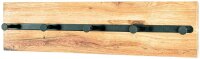 HAKU Möbel Wandgarderobe 22314 braun Holz 5 Haken 60,0 x 15,0 cm, 1 St.