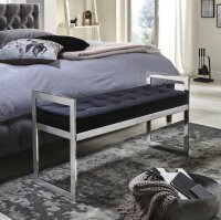 HAKU Möbel Sitzbank 18583 schwarz Stoff 100,0 cm