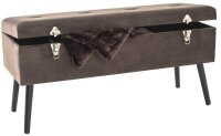 HAKU Möbel Sitztruhe 19152 taupe Stoff 106,0 cm