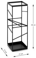 HAKU Möbel Schirmständer 19573 schwarz, Stahl