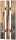 HAKU Möbel Wandgarderobe 19890 Holzmaserung Holz 5 Haken 40,0 x 100,0 cm, 1 St.