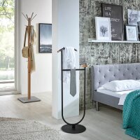 HAKU Möbel Herrendiener 21554 schwarz Metall 47,0 x 115,0 cm, 1 St.