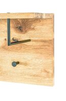 HAKU Möbel Wandgarderobe 22359 braun Holz 4 Haken 80,0 x 30,0 cm, 1 St.