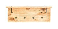 HAKU Möbel Wandgarderobe 22359 braun Holz 4 Haken 80,0 x 30,0 cm, 1 St.