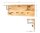 HAKU Möbel Wandgarderobe 22359 braun Holz 4 Haken 80,0 x 30,0 cm, 1 St.