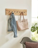 HAKU Möbel Wandgarderobe 22358 braun Holz 7 Haken...