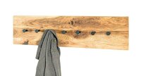 HAKU Möbel Wandgarderobe 22358 braun Holz 7 Haken...