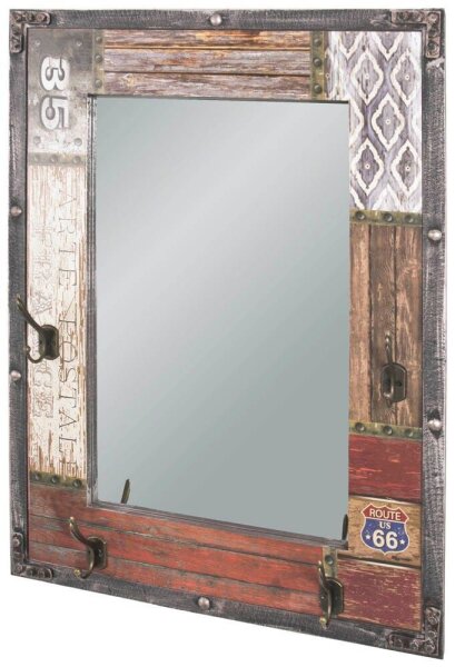HAKU Möbel Wandgarderobe 28955 Vintage Holz 4 Haken 55,0 x 75,0 cm, 1 St.