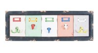 HAKU Möbel Wandgarderobe 28949 bunt Holz 4 Haken...
