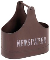 HAKU Möbel Zeitungsständer 28995 braun Metall,...