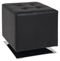 HAKU Möbel Wohnzimmer-Hocker 30588 schwarz...