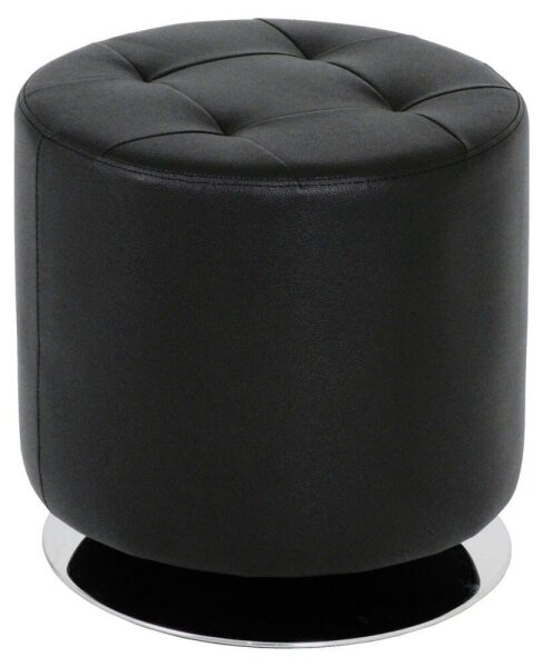 HAKU Möbel Wohnzimmer-Hocker 30580 schwarz Kunstleder, 1 St.