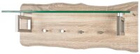 HAKU Möbel Wandgarderobe 32165 braun Holz 4 Haken...