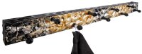 HAKU Möbel Wandgarderobe 32569 gold Metall 9 Haken...