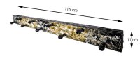 HAKU Möbel Wandgarderobe 32569 gold Metall 9 Haken 115,0 x 11,0 cm, 1 St.