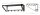 HAKU Möbel Wandgarderobe 32502 schwarz Metall 5 Haken 65,0 x 20,0 cm, 1 St.