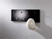 HAKU Möbel Wandgarderobe 42590 schwarz Holz 7 Haken 80,0 x 30,0 cm, 1 St.