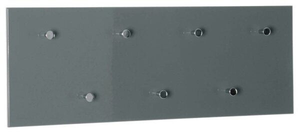 HAKU Möbel Wandgarderobe 42190 grau Holz 7 Haken 80,0 x 30,0 cm, 1 St.