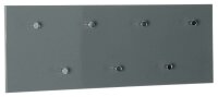 HAKU Möbel Wandgarderobe 42190 grau Holz 7 Haken...