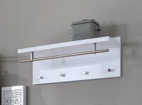HAKU Möbel Wandgarderobe 42317 weiß Holz 4 Haken 75,0 x 30,0 cm, 1 St.
