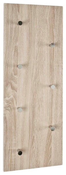 HAKU Möbel Wandgarderobe 42090 braun Holz 7 Haken 80,0 x 30,0 cm, 1 St.
