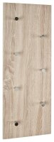 HAKU Möbel Wandgarderobe 42090 braun Holz 7 Haken...