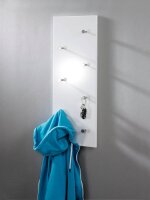 HAKU Möbel Wandgarderobe 42390 weiß Holz 7...