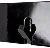 HAKU Möbel Wandgarderobe 42538 schwarz Holz 3 Haken...