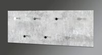 HAKU Möbel Wandgarderobe 42650 grau Holz 7 Haken...