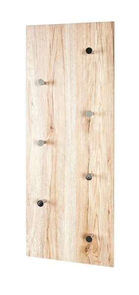 HAKU Möbel Wandgarderobe 42950 braun Holz 7 Haken 80,0 x 30,0 cm, 1 St.