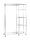 HAKU Möbel Rollgarderobe 43685 silber Metall 123,0 x 181,0 cm, 1 St.