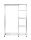 HAKU Möbel Rollgarderobe 43685 silber Metall 123,0 x 181,0 cm, 1 St.