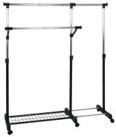 HAKU Möbel Rollgarderobe 44545 schwarz Metall...
