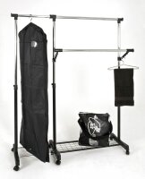 HAKU Möbel Rollgarderobe 44545 schwarz Metall...
