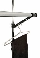 HAKU Möbel Rollgarderobe 44545 schwarz Metall 94,0-160,0 x 103,0-170,0 cm, 1 St.