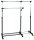 HAKU Möbel Rollgarderobe 44545 schwarz Metall 94,0-160,0 x 103,0-170,0 cm, 1 St.