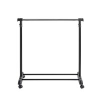 HAKU Möbel Rollgarderobe 44530 schwarz Metall 94,0-145,0 x 95,0-170,0 cm, 1 St.
