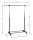 HAKU Möbel Rollgarderobe 44530 schwarz Metall 94,0-145,0 x 95,0-170,0 cm, 1 St.