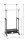 HAKU Möbel Rollgarderobe 44577 schwarz Metall 71,0 x 105,0-160,0 cm  ( 44577 )