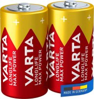 VARTA Batterien LONGLIFE Max Power Alkali-Mangan Baby C...