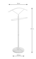 HAKU Möbel Herrendiener 81303 weiß Metall 50,0 x 105,0 cm, 1 St.
